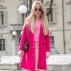 Hogyan párosítsunk egy rózsaszín kabátot Piszkos rózsaszín kabát színkombináció